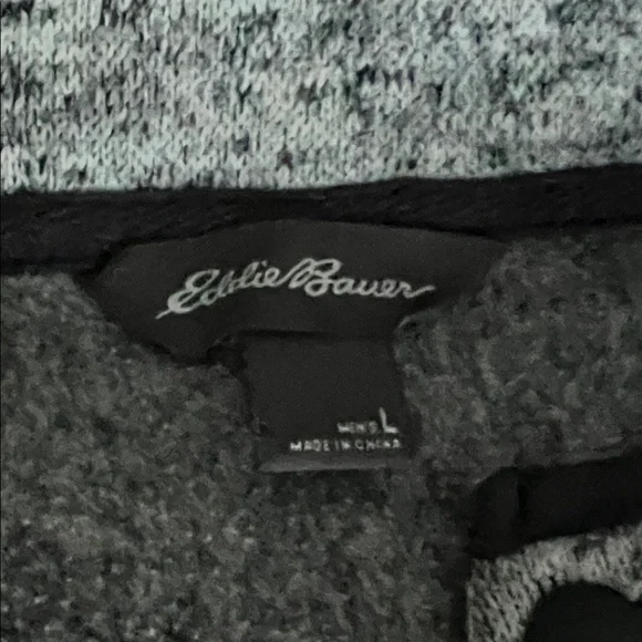 Eddie Bauer Men's Gray Heathered Pullover - Picture 2 of 7
